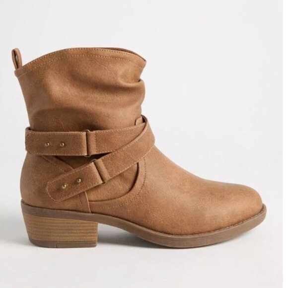 Slouch Buckle Moto Bootie - Picture 2 of 4